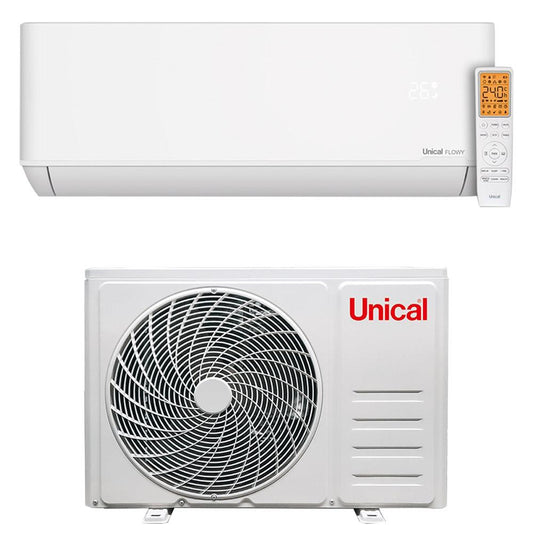 KIT CLIMA UNICAL 12000 BTU INVERTER R32 A++/A+SERIE FLOWY PREDISP. WIFI